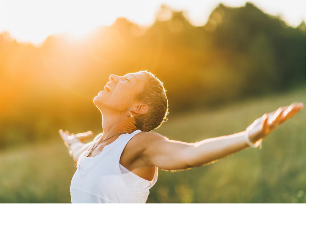 Arms outstretched to the sun
